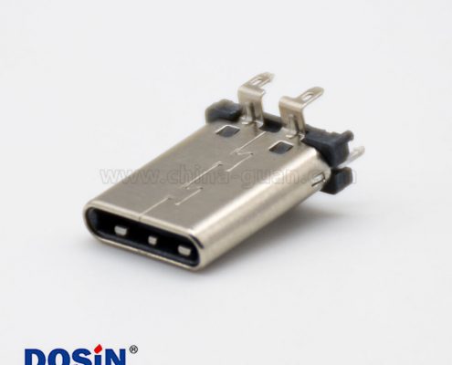 USB Type C 連接器24芯3.1直式公頭面板安裝