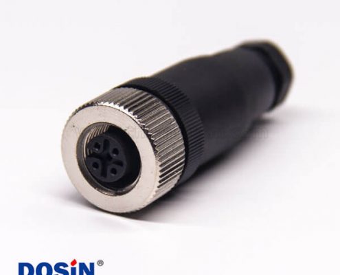 m12 4芯接頭A型直式母頭電纜