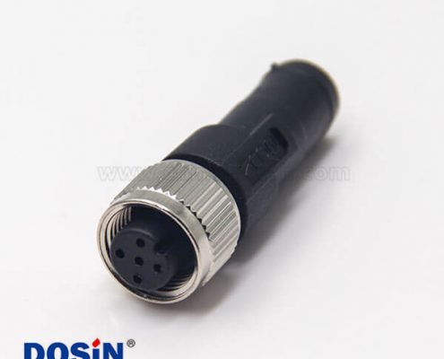 m12螺絲負(fù)載5芯母頭直式