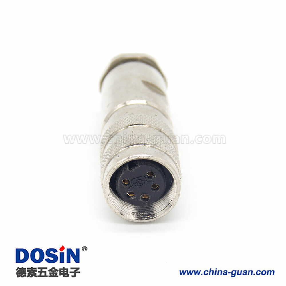 5芯工業(yè)插頭接線 M16直式電纜母頭連接器 5芯工業(yè)插頭接線 M16直式電纜母頭連接器