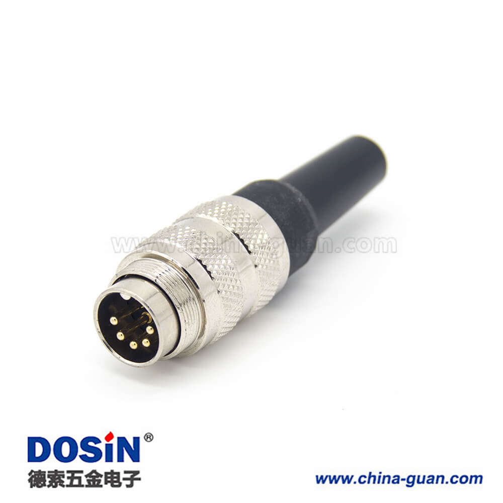 對(duì)接電纜 M16 5芯直式接線公插頭 對(duì)接電纜 M16 5芯直式接線公插頭