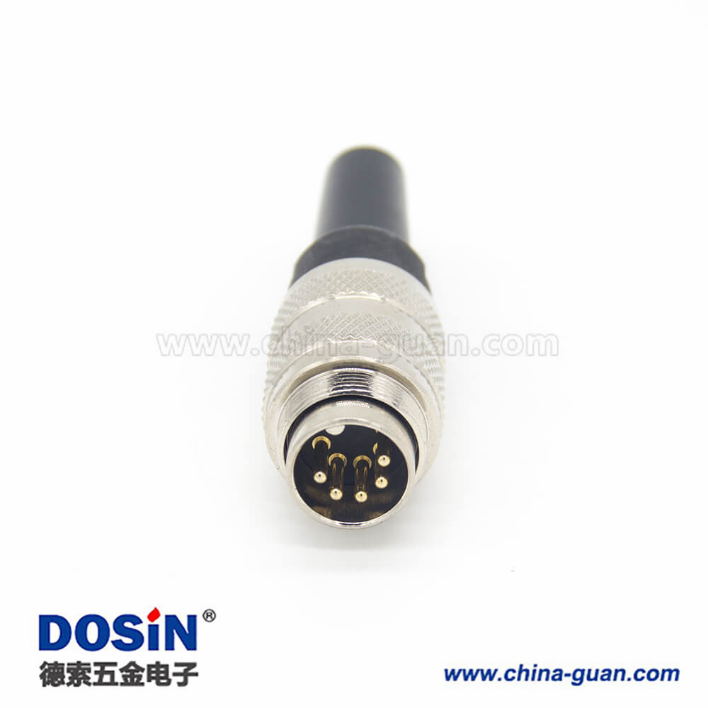 對(duì)接電纜 M16 5芯直式接線公插頭 對(duì)接電纜 M16 5芯直式接線公插頭