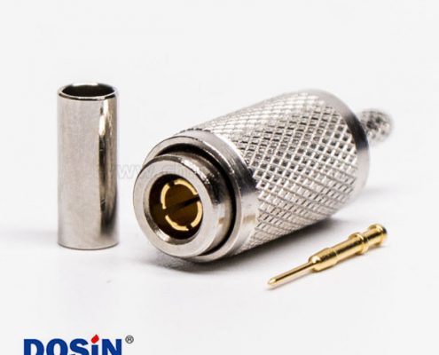 din接頭直式公頭壓接射頻同軸連接器接RG316-RG174線纜