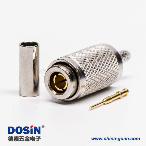 din接頭直式公頭壓接射頻同軸連接器接RG316-RG174線纜