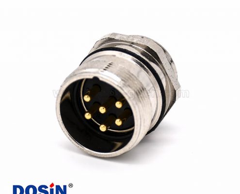 M型連接器 M623 6芯直式公頭接線插座