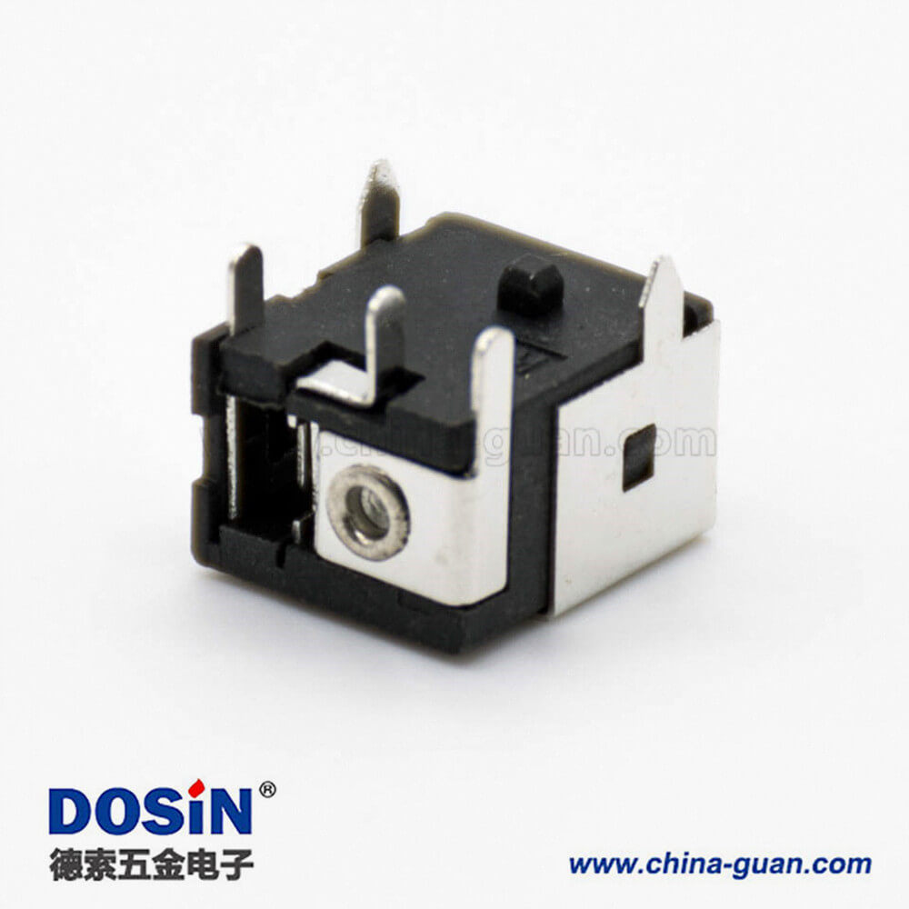 電源插座插孔公頭貼片焊接5.5*2.0mm帶屏蔽彎式DC插座連接器 電源插座插孔公頭貼片焊接5.5*2.0mm帶屏蔽彎式DC插座連接器