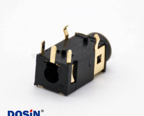 DC耳機(jī)插座6.0*3.6mm彎式插孔不帶屏蔽母頭貼片焊接電源連接器