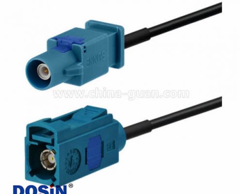 Fakra直頭GPS車用天線Fakra Z母頭對公頭接線2米