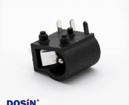 DC插座接口插孔貼片焊接公頭彎式8.8*2.35不帶屏蔽電源連接器