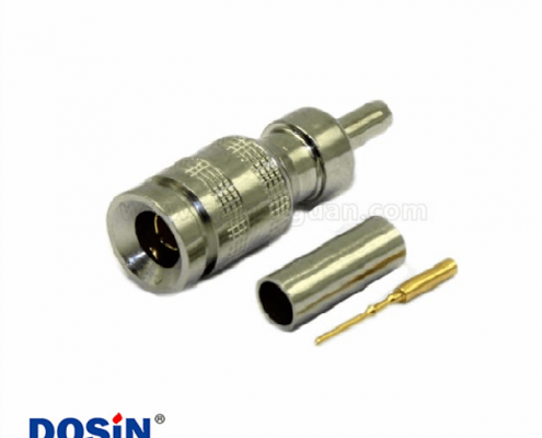 1.0 / 2.3連接器直75Ω插頭壓接端接電纜安裝微型隔板配件卡入式