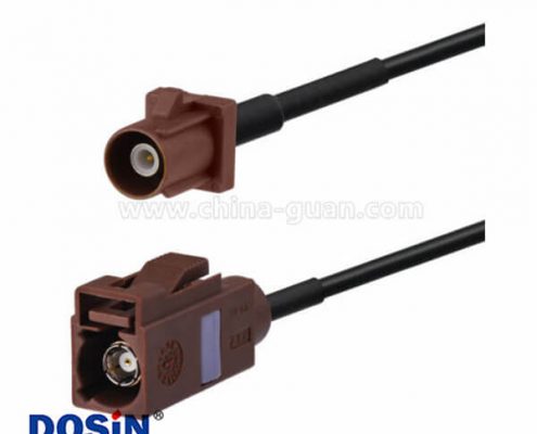 延長天線Fakra F型車用棕色公轉(zhuǎn)母直式50厘米