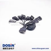 SCSI接口線1米VHDCI68芯公轉(zhuǎn)8HPDB9芯母注塑成型線