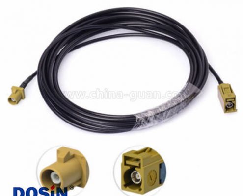 Fakra產(chǎn)品直式連接器Fakra K母對天線接線5m用于汽車Sirius XM