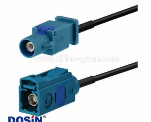 Fakra連接器車頭單元GPS Fakra Z直式母頭對公頭連接器20英尺