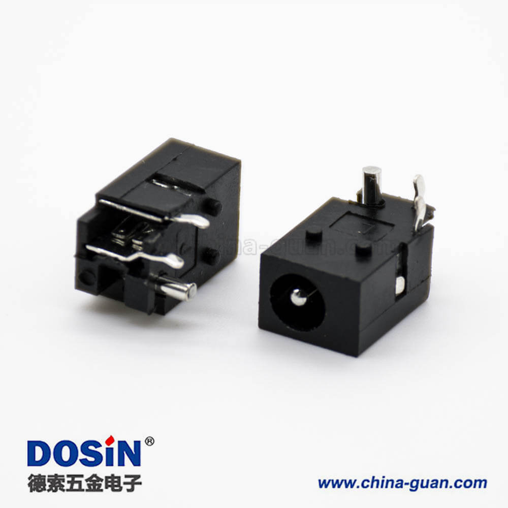 DC電源插座彎式插孔貼片焊接公頭4.4*1.65不帶屏蔽連接器 DC電源插座彎式插孔貼片焊接公頭4.4*1.65不帶屏蔽連接器