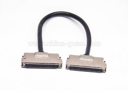 SCSI線HPCN型100芯公轉(zhuǎn)公鋅合金外殼組裝線材2米