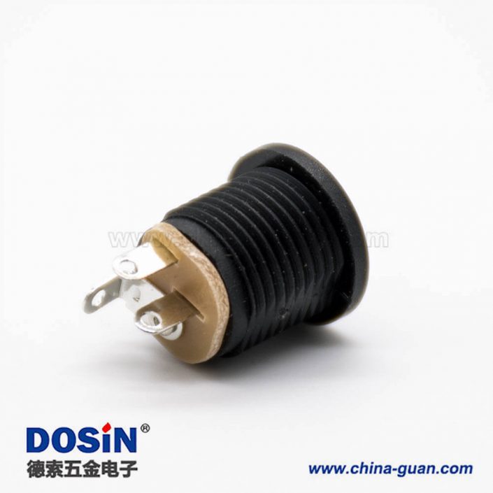 圓形DC插座面板安裝穿墻插孔公頭直式不帶屏蔽電源連接器 圓形DC插座面板安裝穿墻插孔公頭直式不帶屏蔽電源連接器