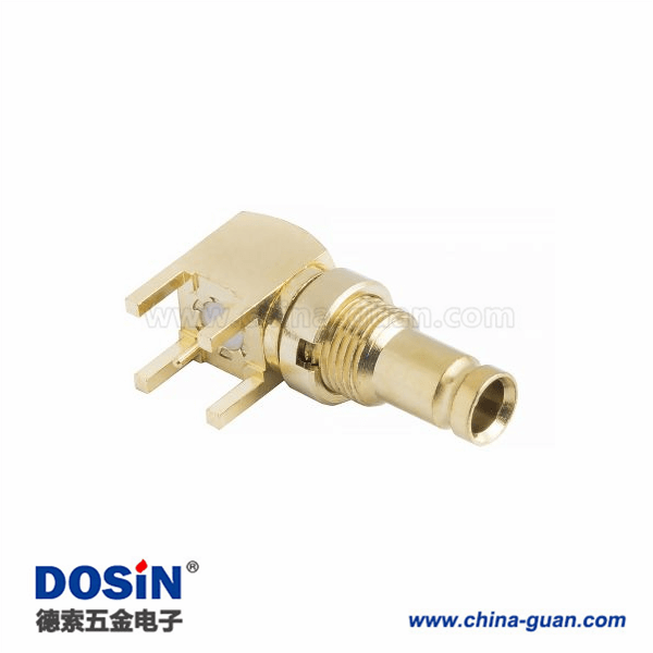 1.0 / 2.3連接器插孔焊接端接直角75ΩPCB安裝標準隔板配件螺紋6GHz 1.0 / 2.3連接器插孔焊接端接直角75ΩPCB安裝標準隔板配件螺紋6GHz