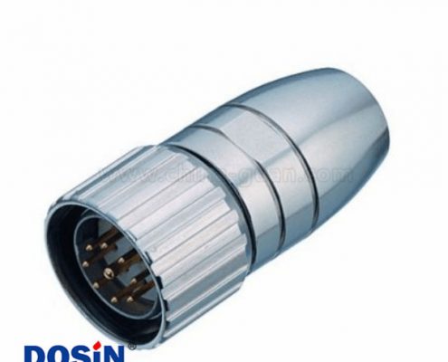 M23接頭螺紋鎖接焊線式9芯公插頭623F-9A