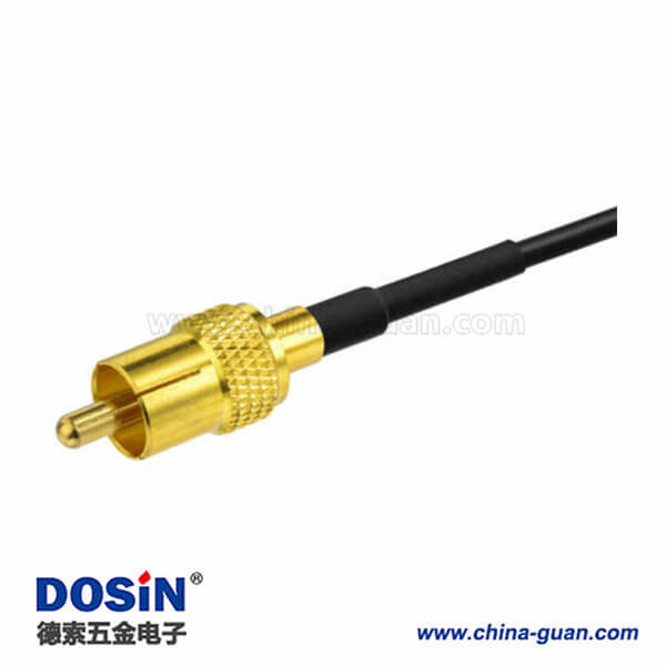 Fakra線纜連接器E型公頭轉RCA公頭汽車倒車后視鏡用線材15厘米 Fakra線纜連接器E型公頭轉RCA公頭汽車倒車后視鏡用線材15厘米