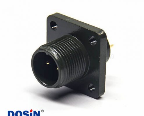 MS3102A10SL-4P 2芯方形法蘭插座