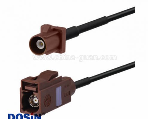 汽車天線Fakra F型母頭轉(zhuǎn)公頭直式接線2米