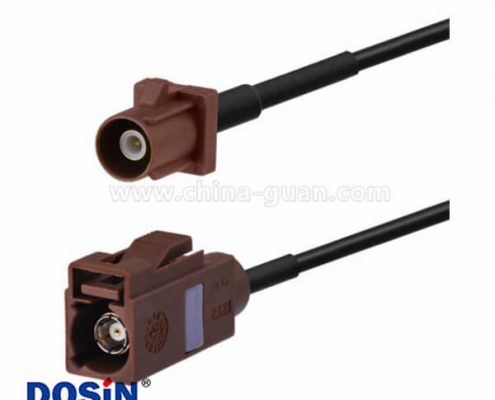 Fakra 連接器F型直式公轉母汽車天線延長線5米