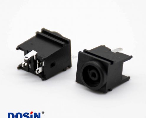 防水電源插座插孔母頭貼片焊接7.0*1.4mm不帶屏蔽直式