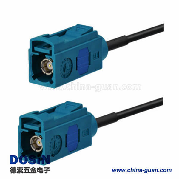 汽車Fakra 通用汽車連接器Fakra Z母頭對(duì)母頭接線2米 汽車Fakra 通用汽車連接器Fakra Z母頭對(duì)母頭接線2米