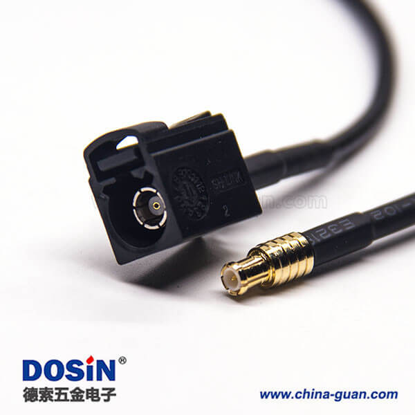 Fakra連接器A型母頭轉(zhuǎn)MCX公頭線材連接器 RG174 線長(zhǎng)1米 Fakra連接器A型母頭轉(zhuǎn)MCX公頭線材連接器 RG174 線長(zhǎng)1米