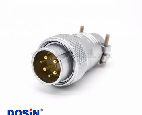 公插頭P32 6芯直式航空連接器接線安裝