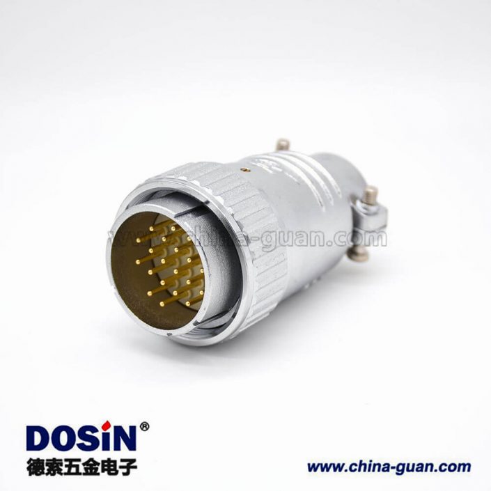 20芯插頭 P40公頭直式接線插頭