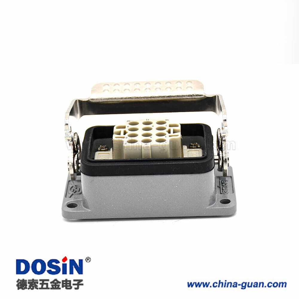 矩形重載連接器H6B不帶針公頭12芯螺紋PG21高結(jié)構(gòu)斜出口開孔安裝公母對接 矩形重載連接器H6B不帶針公頭12芯螺紋PG21高結(jié)構(gòu)斜出口開孔安裝公母對接