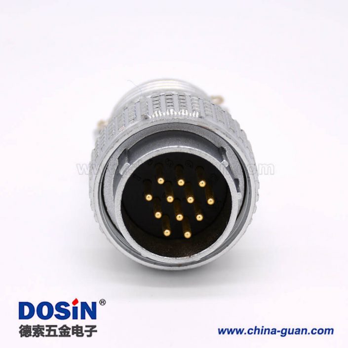 公連接器P28 12芯直式插頭航空連接器接線安裝