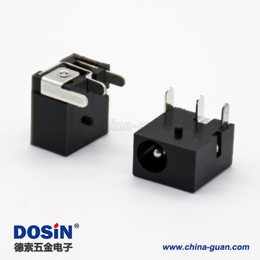 立式DC插座公不帶屏蔽插孔貼片焊接3.8*1.5彎式電源連接器 立式DC插座公不帶屏蔽插孔貼片焊接3.8*1.5彎式電源連接器