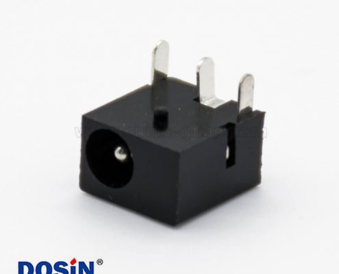 立式DC插座公不帶屏蔽插孔貼片焊接3.8*1.5彎式電源連接器