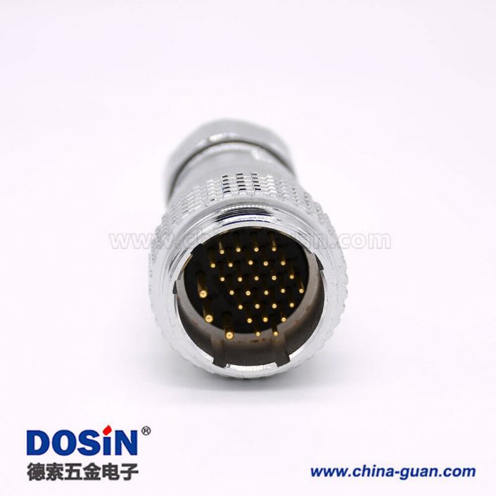 連接器公頭P28 31芯直式插頭接線