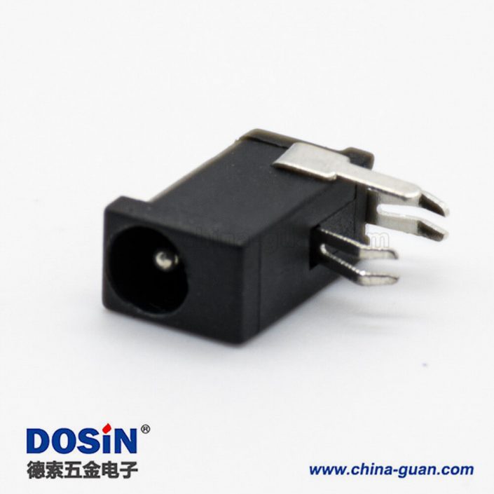 電源接口插座公插孔貼片焊接彎式不帶屏蔽5.5*2.0毫米DC連接器 電源接口插座公插孔貼片焊接彎式不帶屏蔽5.5*2.0毫米DC連接器