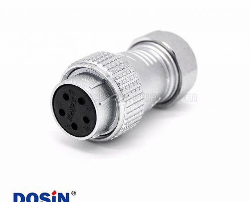 P28插頭5芯直式母頭接線連接器