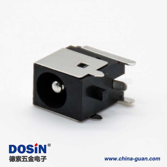 DC插口充電帶屏蔽插座插孔貼片焊接彎式3.5*2.1毫米電源連接器 DC插口充電帶屏蔽插座插孔貼片焊接彎式3.5*2.1毫米電源連接器