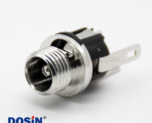 防水DC公座面板安裝插孔直式5.5*2.1毫米不帶屏蔽防水電源連接器