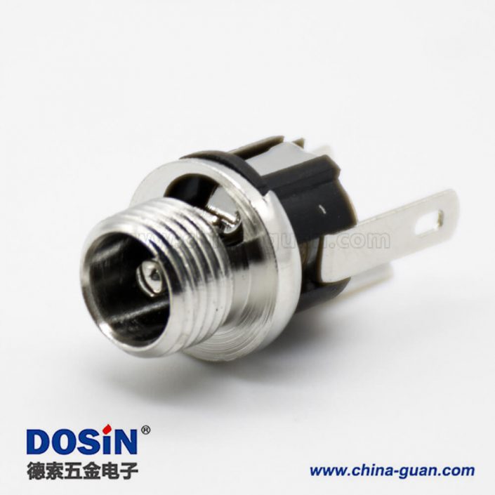 防水DC公座面板安裝插孔直式5.5*2.1毫米不帶屏蔽防水電源連接器 防水DC公座面板安裝插孔直式5.5*2.1毫米不帶屏蔽防水電源連接器