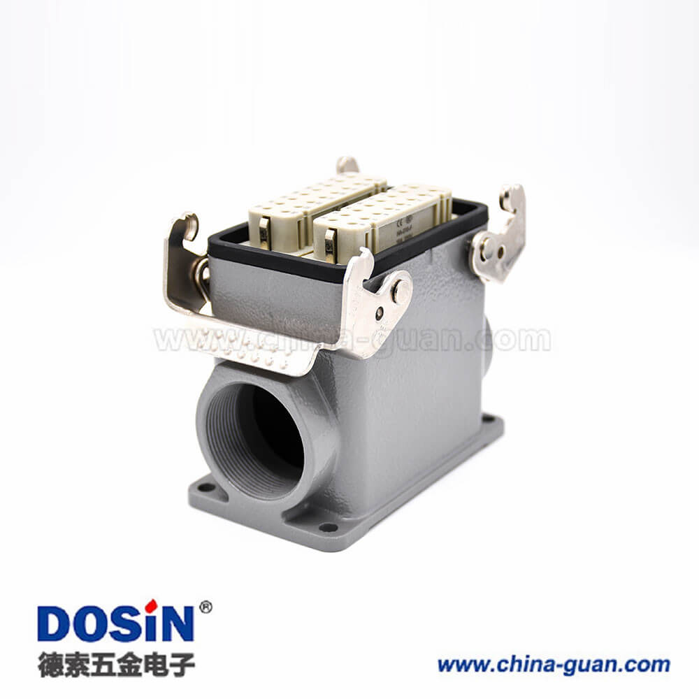 重載矩形連接器32芯公母對(duì)接加高型表面安裝高結(jié)構(gòu)頂出口鐵扣H32A外殼PG29 重載矩形連接器32芯公母對(duì)接加高型表面安裝高結(jié)構(gòu)頂出口鐵扣H32A外殼PG29