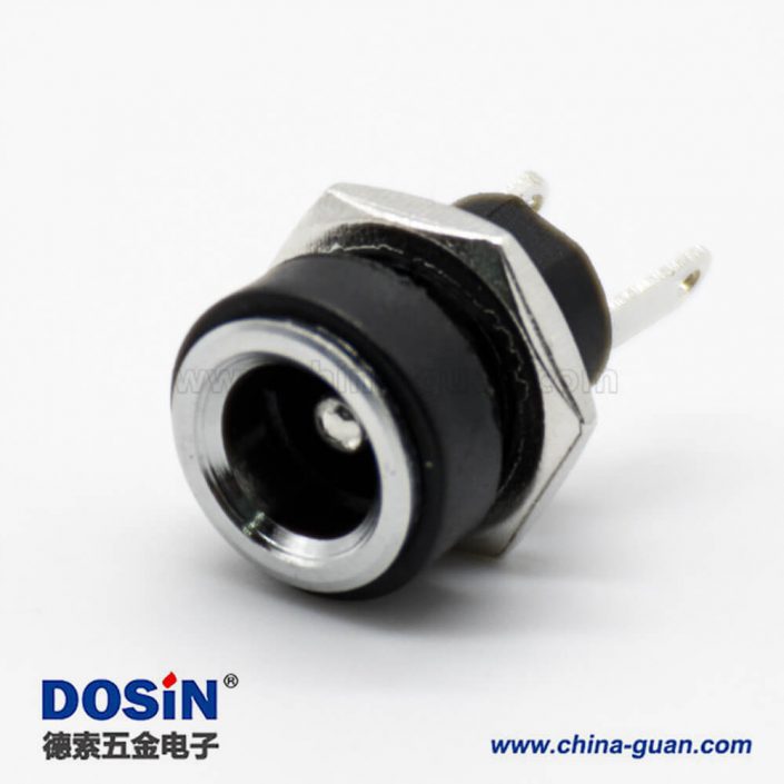 防水DC插座公直式面板安裝穿墻5.5*2.1mm插孔不帶屏蔽電源連接器 防水DC插座公直式面板安裝穿墻5.5*2.1mm插孔不帶屏蔽電源連接器