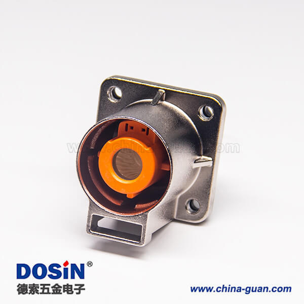 高壓連接器插座電流200A金屬單芯直式互鎖連接器