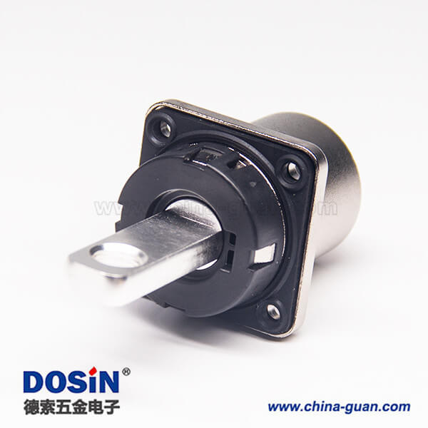 高壓連接器插座電流200A金屬單芯直式互鎖連接器