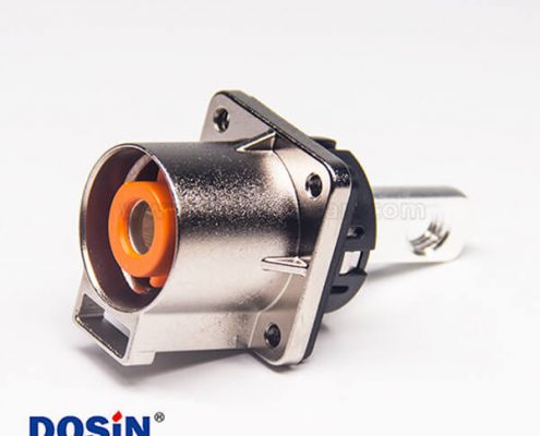 高壓連接器插座電流200A金屬單芯直式互鎖連接器