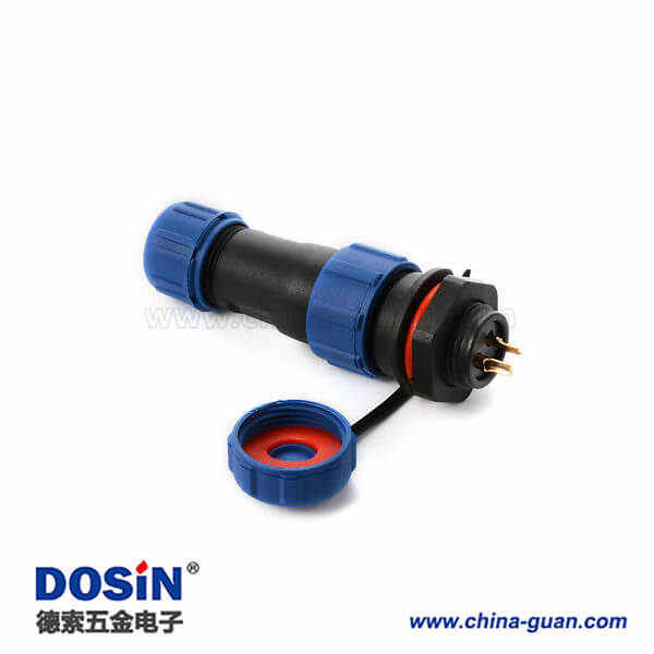 SP13 航空插頭插座 2芯 IP68防水連接器