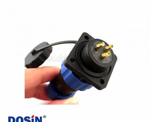 SP17信號(hào)傳輸接頭7芯尼龍電纜防水連接