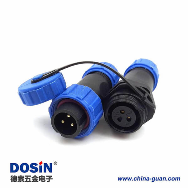 電源防水接頭航空插頭插座SP13 3芯